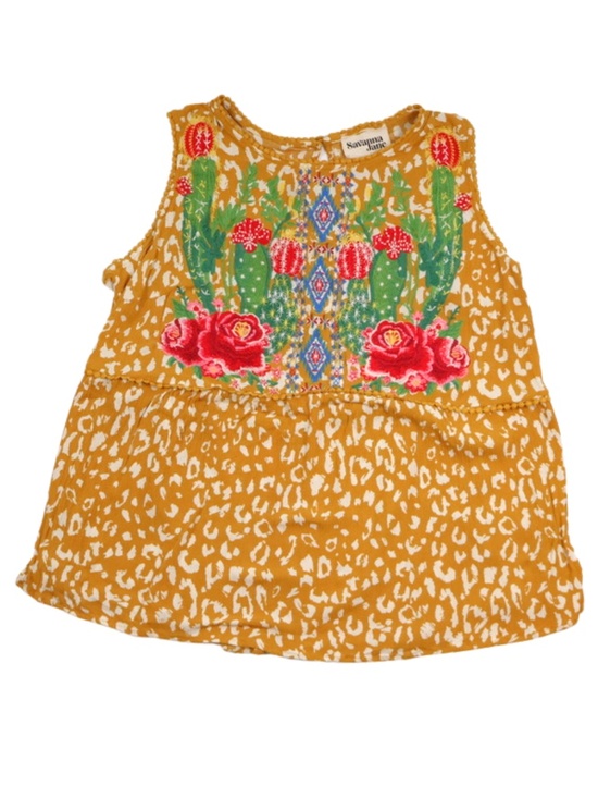Savanna Jane Tops - Savanna Jane Embroidered Cactus Floral Boho Blouse 1X